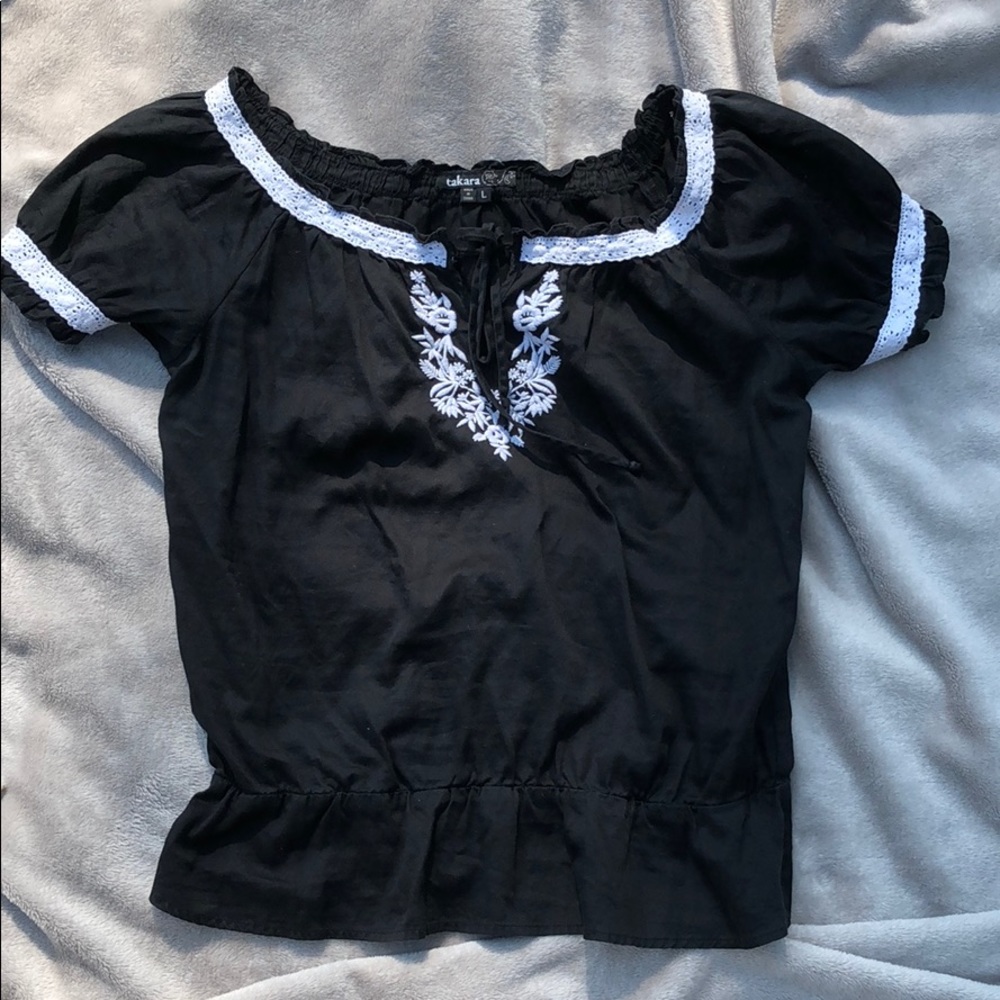 Black cotton top